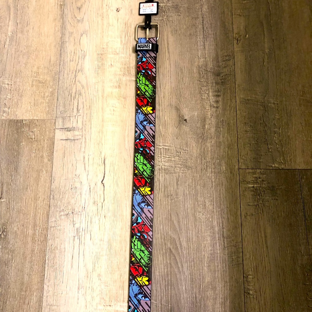 Marvel Red and Black Super heroes Belt with tags